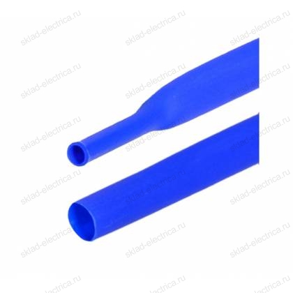 Трубка термоусадочная ТУТ 12,0 / 6,0 мм синяя (1м) 