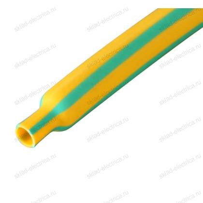Трубка термоусадочная ТУТ 4,0 / 2,0 мм желто-зеленая (1м) 