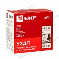 Устройство защиты от дугового пробоя (УЗДП) с автоматическим выключателем 1P+N 16А (C) 6кА EKF PROxima