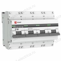 Автоматический выключатель 4P 10А (C) 10kA ВА 47-100 EKF PROxima