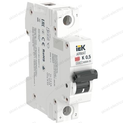 ARMAT Автоматический выключатель M06N-DC 1P K 0,5А IEK