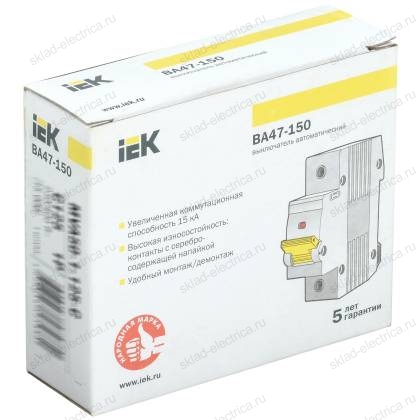 KARAT Автоматический выключатель ВА47-150 1P D 63А 15кА IEK