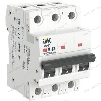 ARMAT Автоматический выключатель M06N-DC 3P K 13А IEK