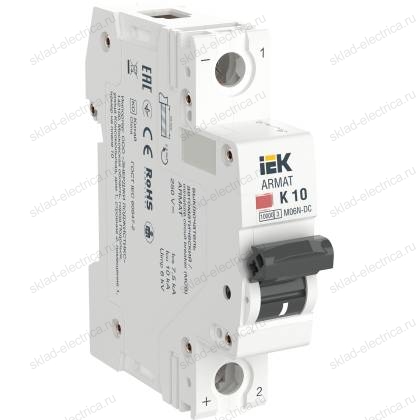 ARMAT Автоматический выключатель M06N-DC 1P K 10А IEK