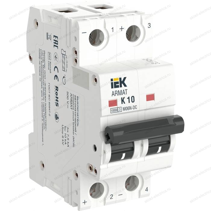 ARMAT Автоматический выключатель M06N-DC 2P K 10А IEK