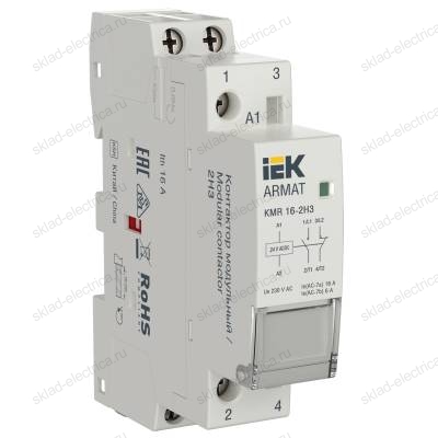 ARMAT Контактор модульный KMR 16А 24В AC/DC 2НЗ IEK