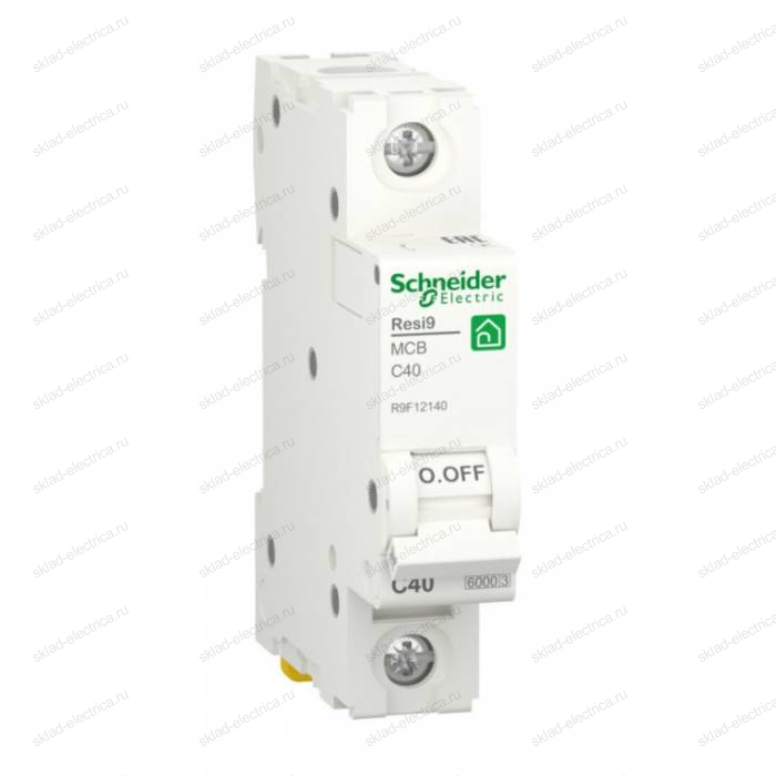 Автоматический выключатель Schneider Electric Resi9 1P 40А (C) 6кА, R9F12140
