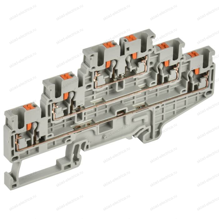 Колодка клеммная CP-ML трехуровневая 2,5мм2 серая IEK