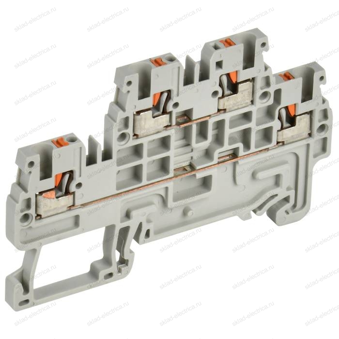 Колодка клеммная CP-ML двухуровневая 1,5мм2 серая IEK