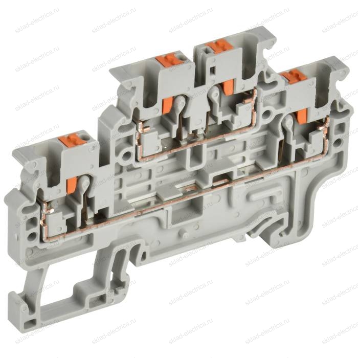 Колодка клеммная CP-ML двухуровневая 2,5мм2 серая IEK