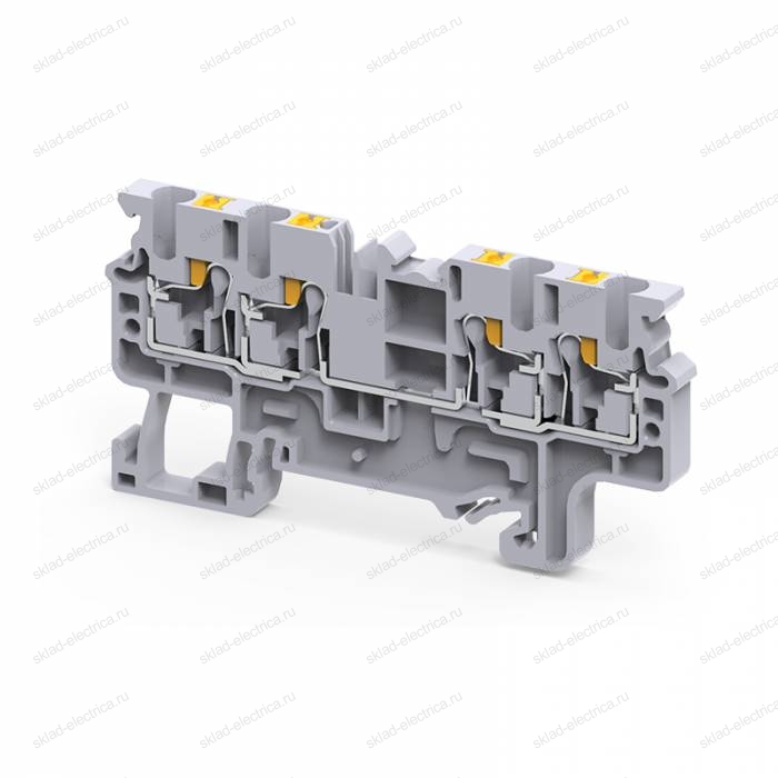 Клемма с 4-мя контактами push-in OptiClip СP-2,5-QUATTRO-(0,2-2,5)-I-BU-синий