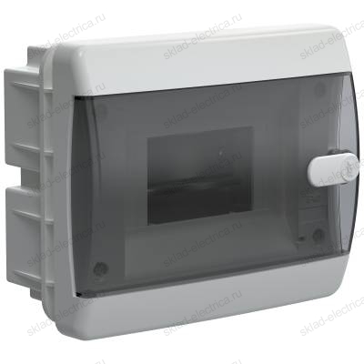 UNION Compact Корпус пластиковый ЩРВ-П-6 IP41 черная прозрачная дверь IEK