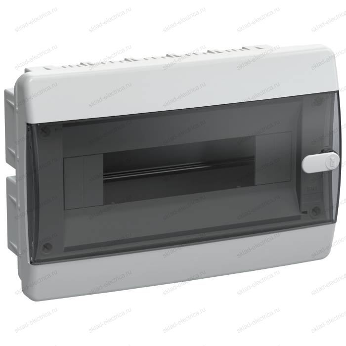 UNION Compact Корпус пластиковый ЩРВ-П-12 IP41 черная прозрачная дверь IEK