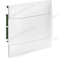 Пластиковый щиток Legrand Practibox S для встраиваемого монтажа (в полые стены), цвет двери "Белый", 1X6