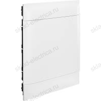 Пластиковый щиток Legrand Practibox S, для встраиваемого монтажа, цвет двери "Белый", 3X18