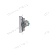 Розетка компьютерная RJ-45 кат.5е ATN000383 Schneider Electric Atlas Design алюминий