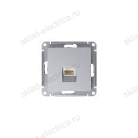 Розетка компьютерная RJ-45 кат.5е ATN000383 Schneider Electric Atlas Design алюминий