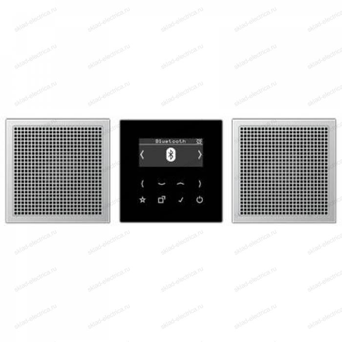 JUNG Смарт радио DAB+ Bluetooth, стерео черный/алюминий