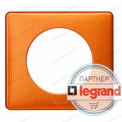 Рамка одноместная Legrand Celiane оранж пунктум 68761