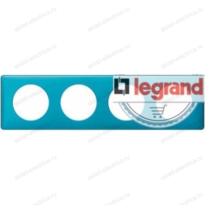 Рамка четырехместная Legrand Celiane лазурный пунктум 68774