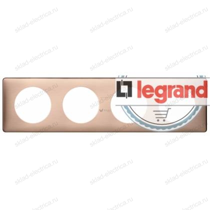 Рамка четырехместная Legrand Celiane медь 68994