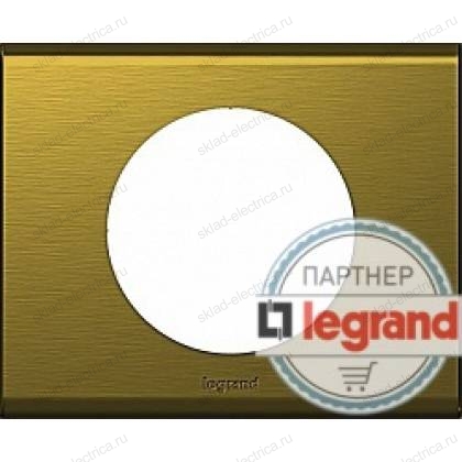 Рамка одноместная Legrand Celiane золото металл 69131