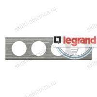 Рамка четырехместная Legrand Celiane металл техно 69044