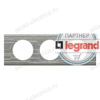 Рамка трехместная Legrand Celiane металл техно 69043