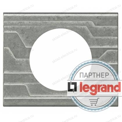 Рамка одноместная Legrand Celiane металл техно 69041