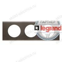 Рамка трехместная Legrand Celiane металл черный никель 69033