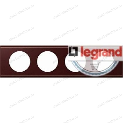 Рамка четырехместная Legrand Celiane кожа классик 69294
