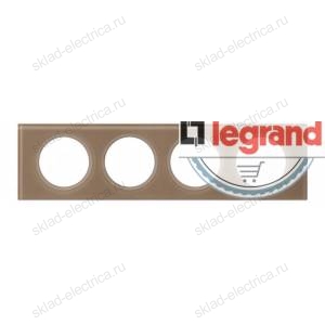 Рамка четырехместная Legrand Celiane, смальта мокка 69464