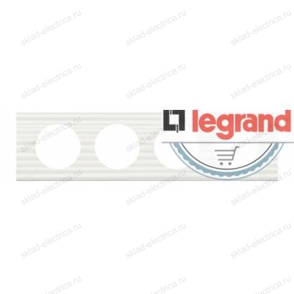 Рамка четырехместная Legrand Celiane Corian белый рельеф 69014