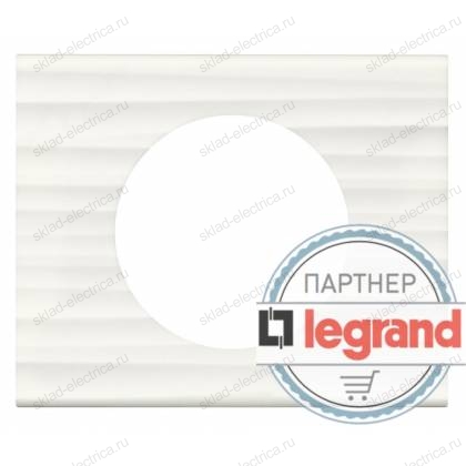 Рамка одноместная Legrand Celiane Corian белый рельеф 69011