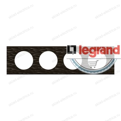 Рамка четырехместная Legrand Celiane Corian черный рифленый 69024