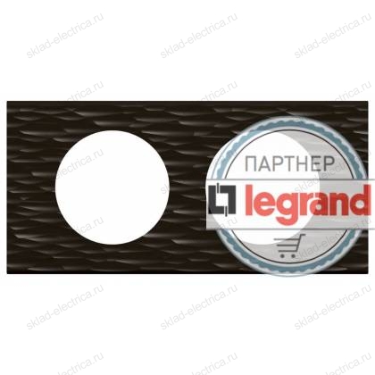Рамка двухместная Legrand Celiane Corian черный рифленый 69022