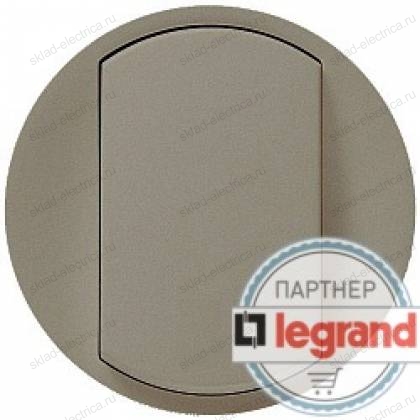 Выключатель кнопочный Legrand Celiane 10А (титан) 68301 - 67032 - 80251