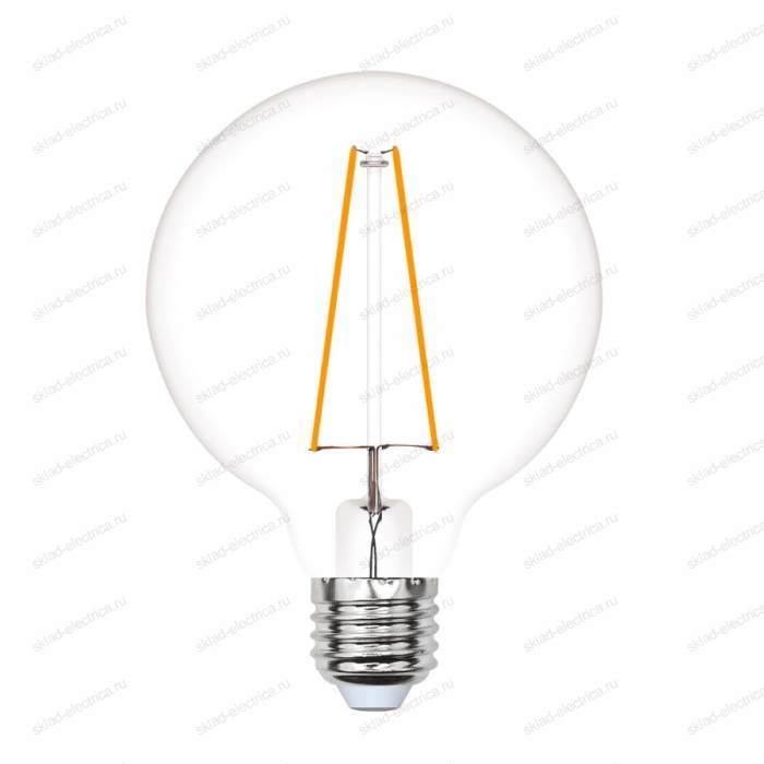 LED-G80-4W-GOLDEN-E27 GLV21GO Лампа светодиодная Vintage. Форма шар. золотистая колба. Картон. ТМ Uniel