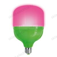 LED-M80-20W/SPSB/E27/FR PLS55GR Лампа светодиодная для растений, IP54. Форма "M", матовая. Спектр для рассады и цветения. Картон. TM ФитоЛето