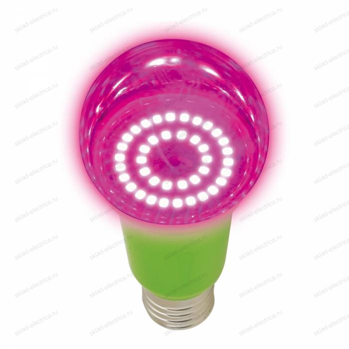 LED-A60-15W/SPSB/E27/CL PLP30GR Лампа светодиодная для растений. Форма "A", прозрачная. Спектр для рассады и цветения. Картон. ТМ ФитоЛето