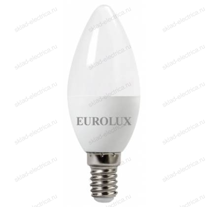 Лампа светодиодная LL-E-C37-5W-230-4K-E14 (свеча, 5Вт, нейтр., Е14) Eurolux