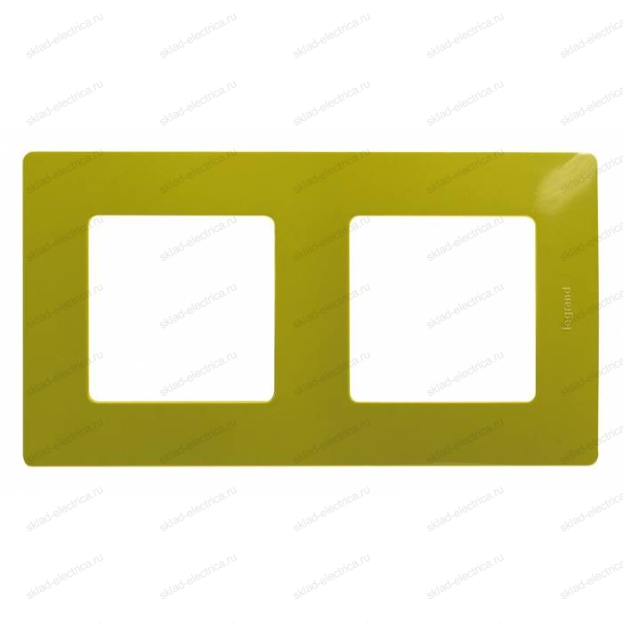 Рамка двойная Legrand Etika зеленый папоротник 672542