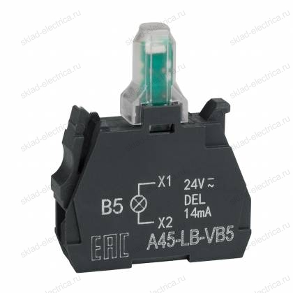 Световой блок OptiSignal D22 A45-LB-VB5 желтый 24VACDC ZBVB5