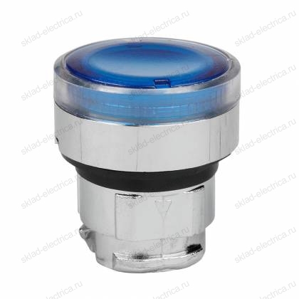 Головка кнопки OptiSignal D22 A4-PL-6 с подсветкой синяя металл ZB4BW363