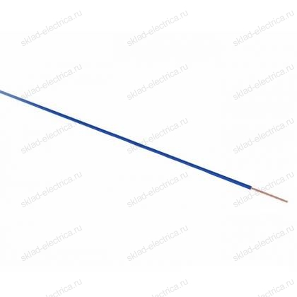 Провод ПГВА 1х0.50 мм² (бухта 100 м) синий REXANT