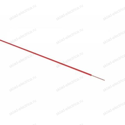 Провод ПГВА 1х0.50 мм² (бухта 100 м) красный REXANT