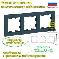 Рамка 3 местная изумруд ATN000803 Schneider Electric Atlas Design