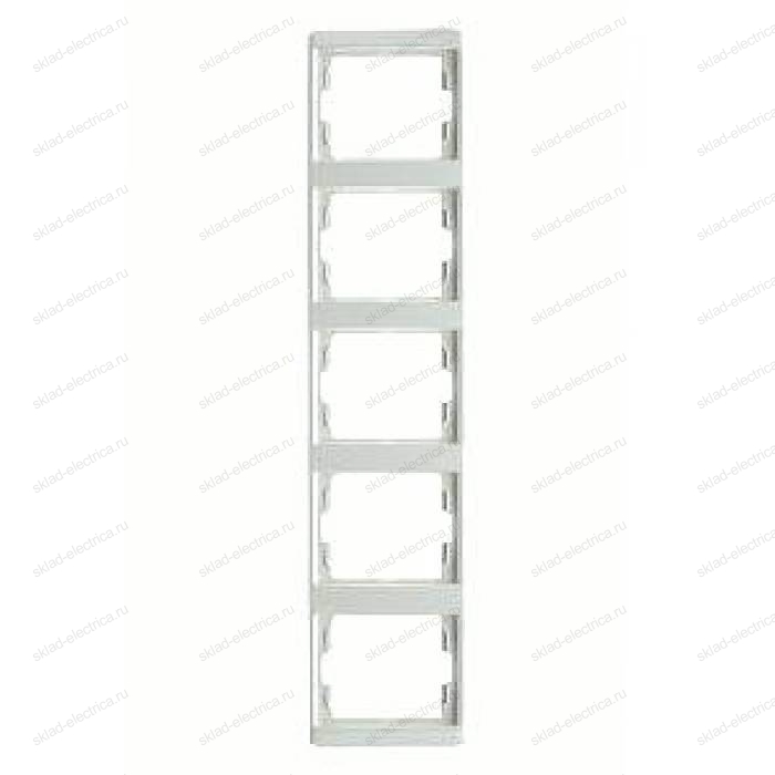 Рамка пятерная, для вертикального монтажа Berker Arsys, белый глянцевый 13530069