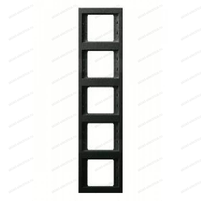Рамка пятерная, для вертикального монтажа Berker K.1, антрацит 13537006