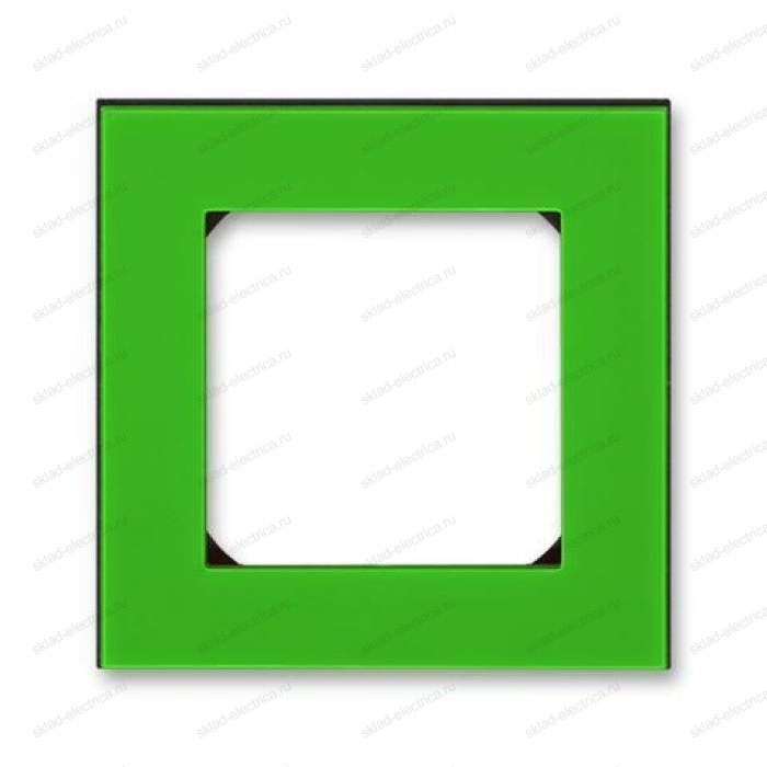 Рамка 1-ая (одинарная), цвет Зеленый/Дымчатый черный, Levit